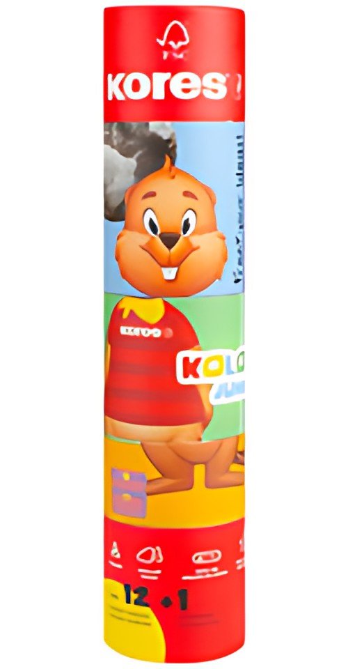 Kores Crayon de couleur "Kolores JUMBO Twist & Turn", étui