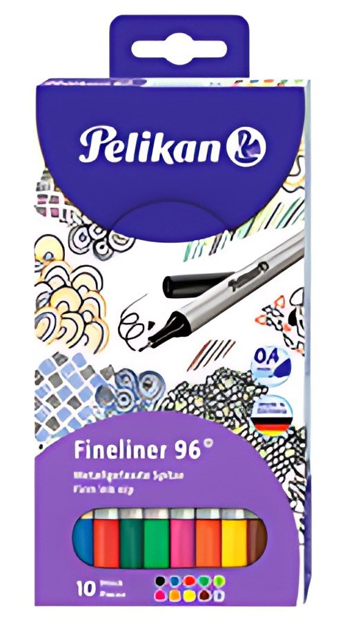 Pelikan fineliner 96, étui de 10, largeur de tracé: 0,4 mm