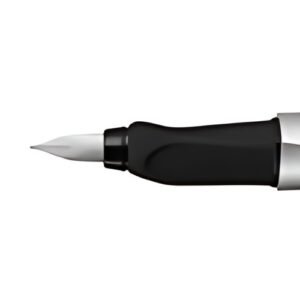 Pelikan Twist stylo plume, argent/noir