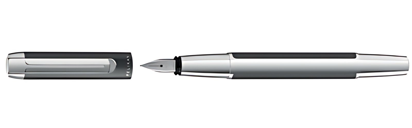 Pelikan Stylo plume "PURA", taille de plume : B, argent