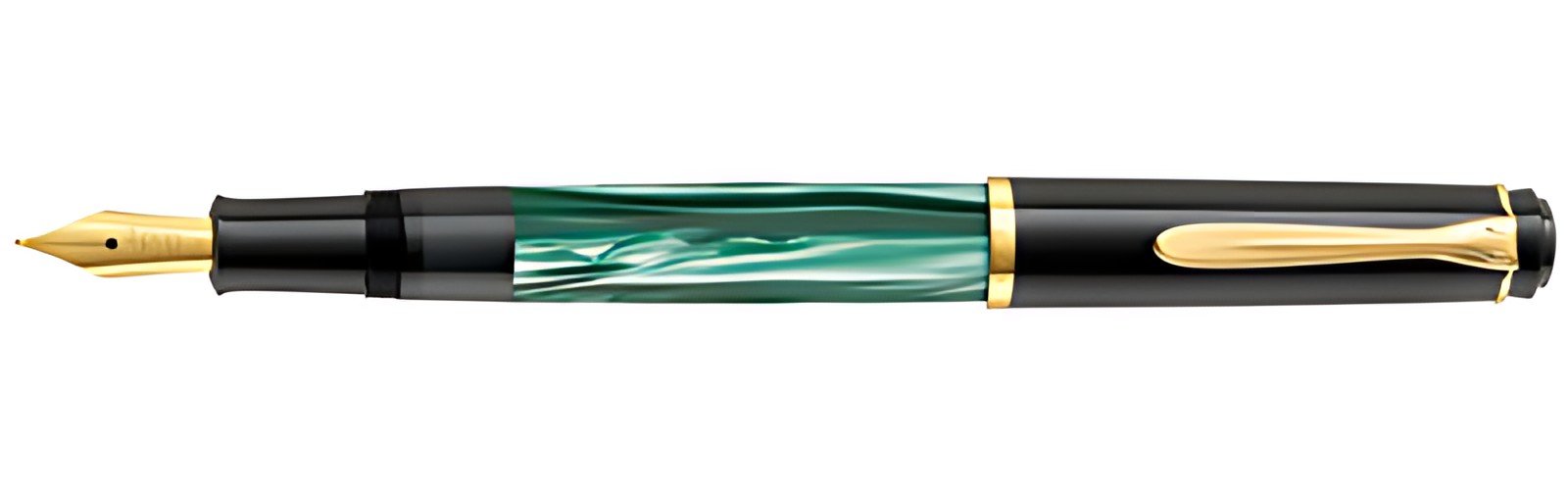 Pelikan Stylo plume M 200, vert marbré, taille de plume: F