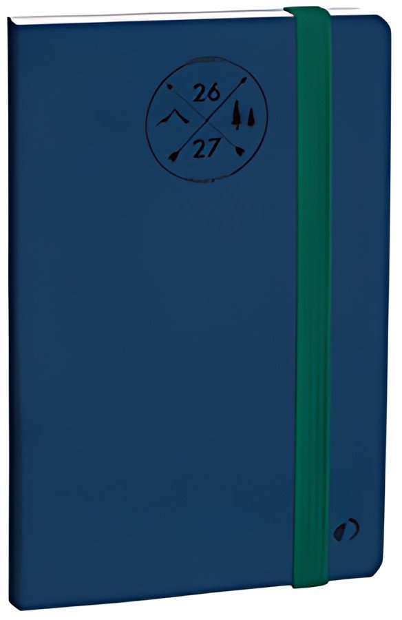QUO VADIS Agenda Président SD 2026/2027, 16 mois, bleu denim