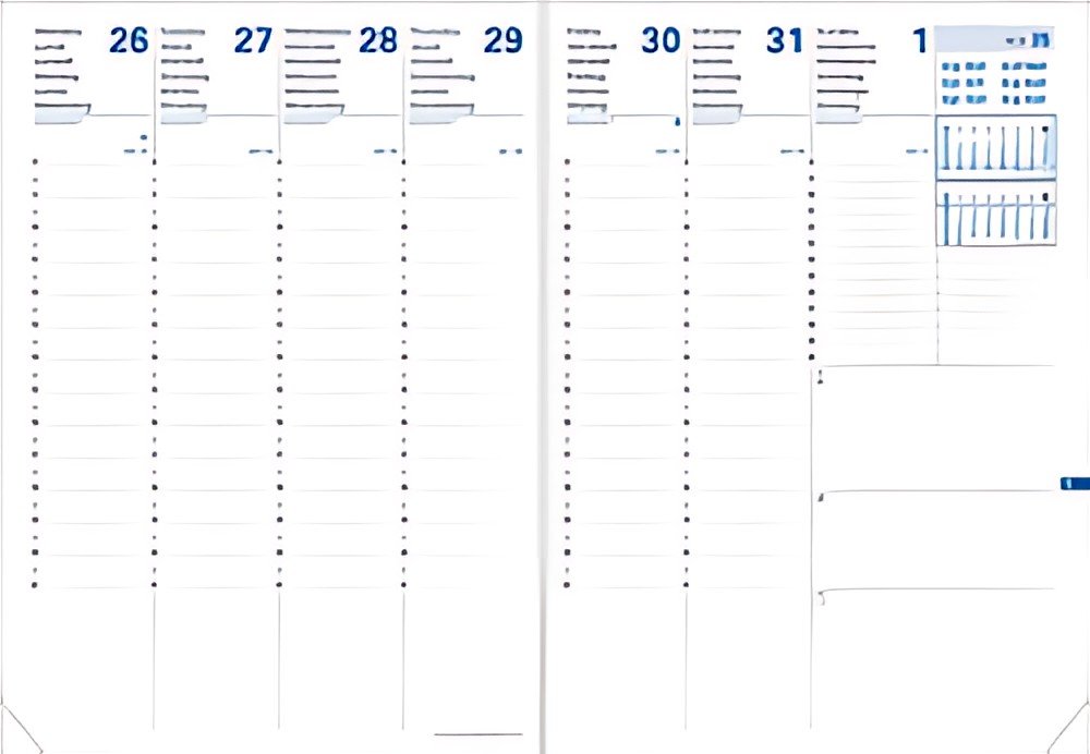 QUO VADIS Agenda Président SD 2026/2027, 16 mois, vert