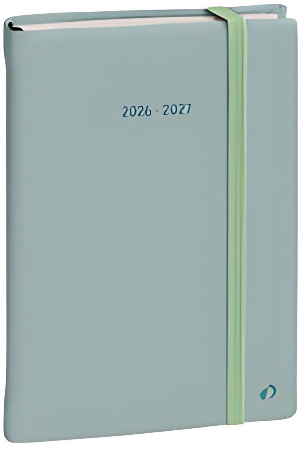 QUO VADIS Agenda PLAN NOTE 1521, 2026/2027, vert pastel