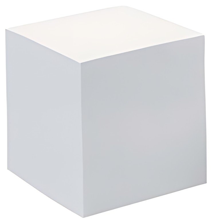 QUO VADIS Recharge bloc cube, 90 x 90 x 75 mm, blanc