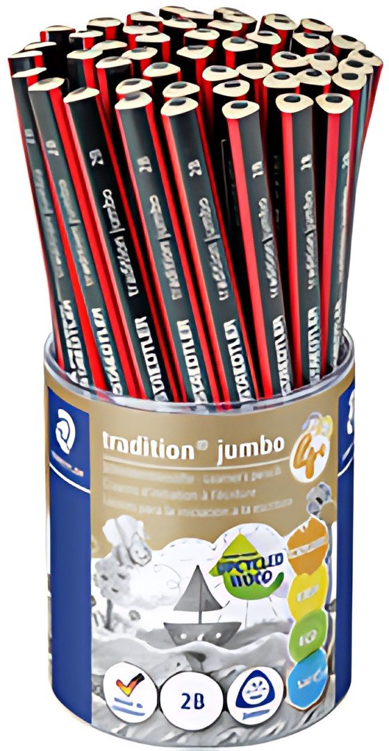 STAEDTLER Crayon d'initiation à l'écriture jumbo, pot de 50