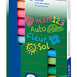 STAEDTLER Craie pour tableau, étui en carton de 12, assorti