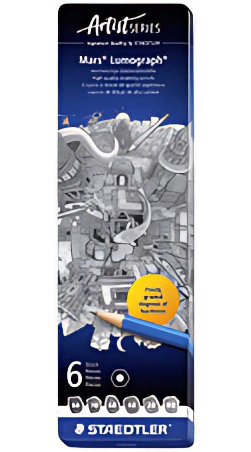 STAEDTLER Crayon Mars Lumograph, étui métallique de 6