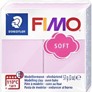 FIMO SOFT Pâte à modeler, à cuire, 57 g, rose pastel
