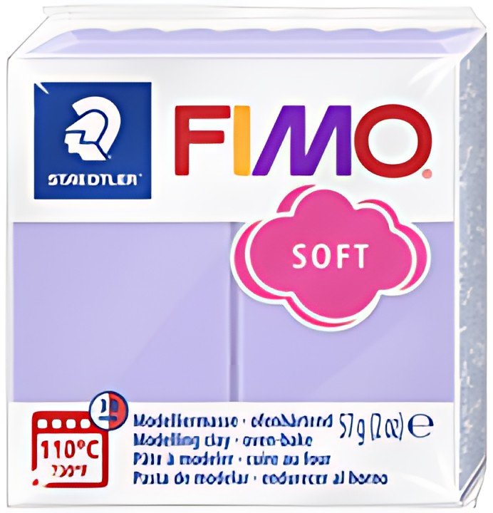 FIMO SOFT Pâte à modeler, à cuire, 57 g, lilas pastel