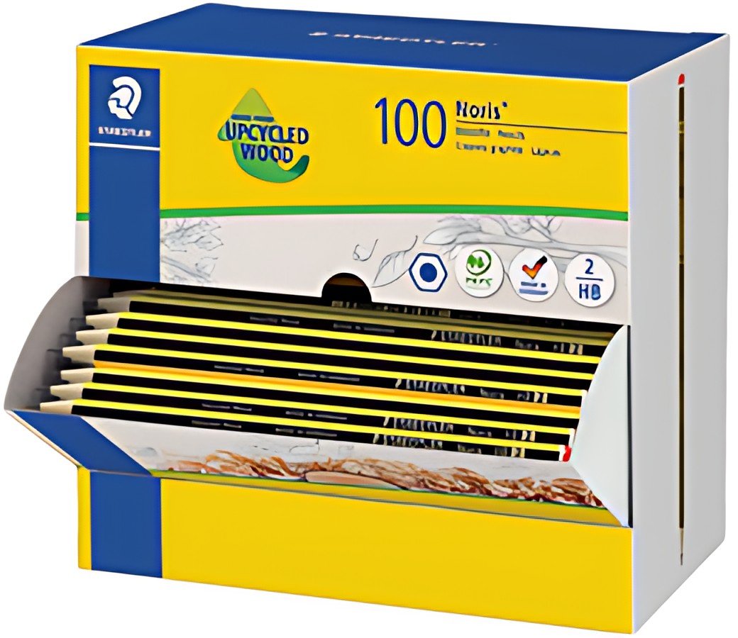 STAEDTLER Crayon, hexagonal, présentoir de 100 pièces