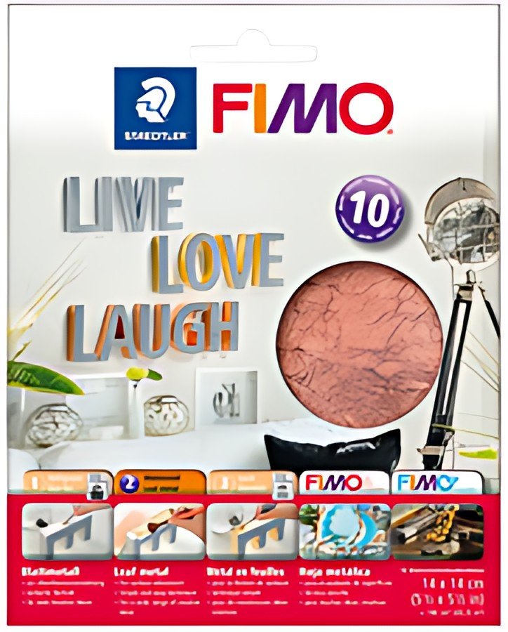 FIMO Métal en feuilles, 10 feuilles, cuivre