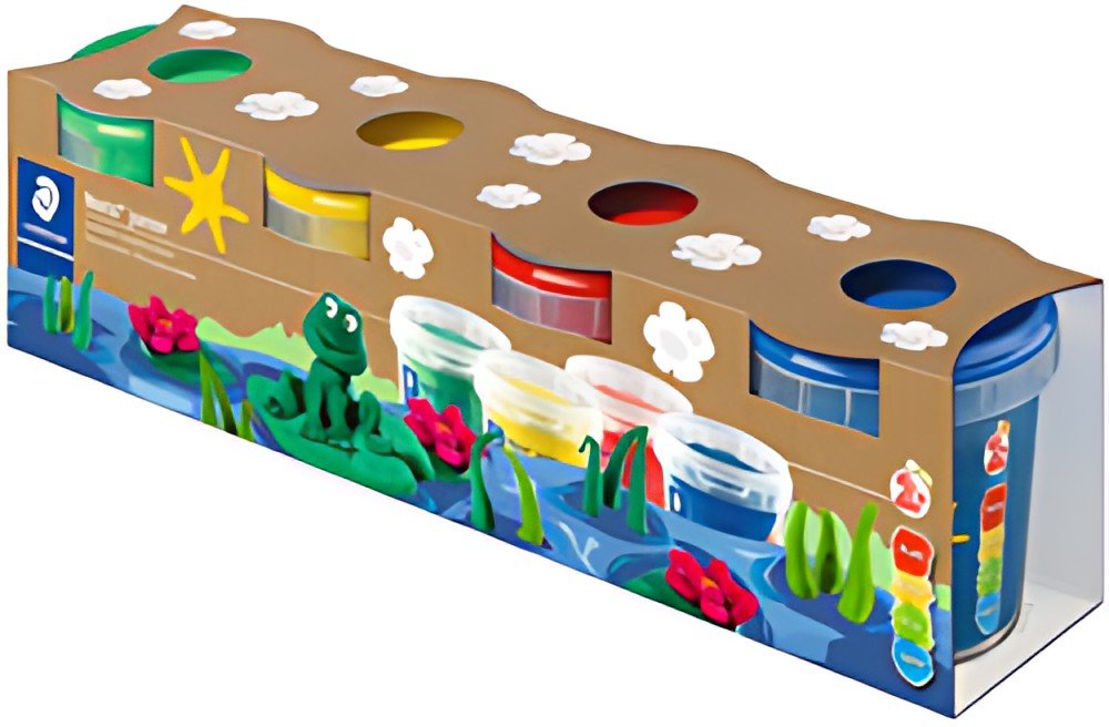 STAEDTLER Set pâte à modeler Noris junior, couleurs de base