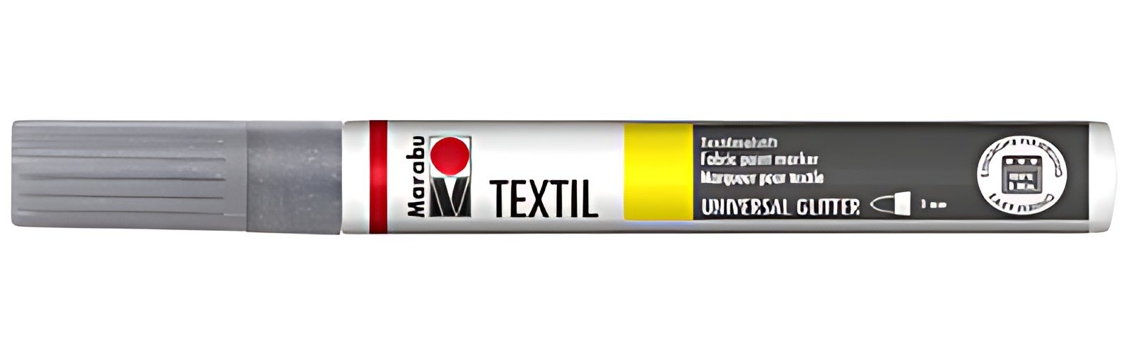 Marabu Marqueur pour textile "Textil Painter Glitter", noir