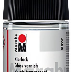 Marabu Vernis transparent, haute brillance, 50 ml, en verre
