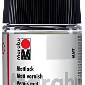 Marabu Vernis mat, mat, 50 ml, dans une boîte en verre