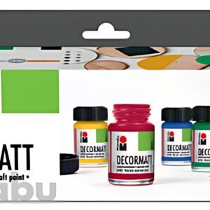 Marabu Peinture acrylique "Decormatt", kit de démarrage