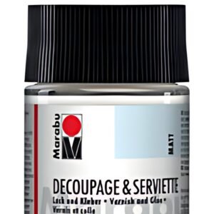 Marabu Vernis & Colle pour serviettes, mat, 50 ml, dans un