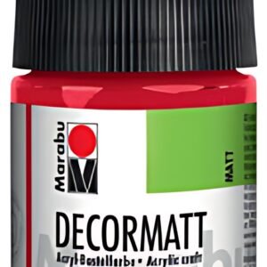 Marabu Peinture acrylique "Decormatt", rouge cérise, 50 ml