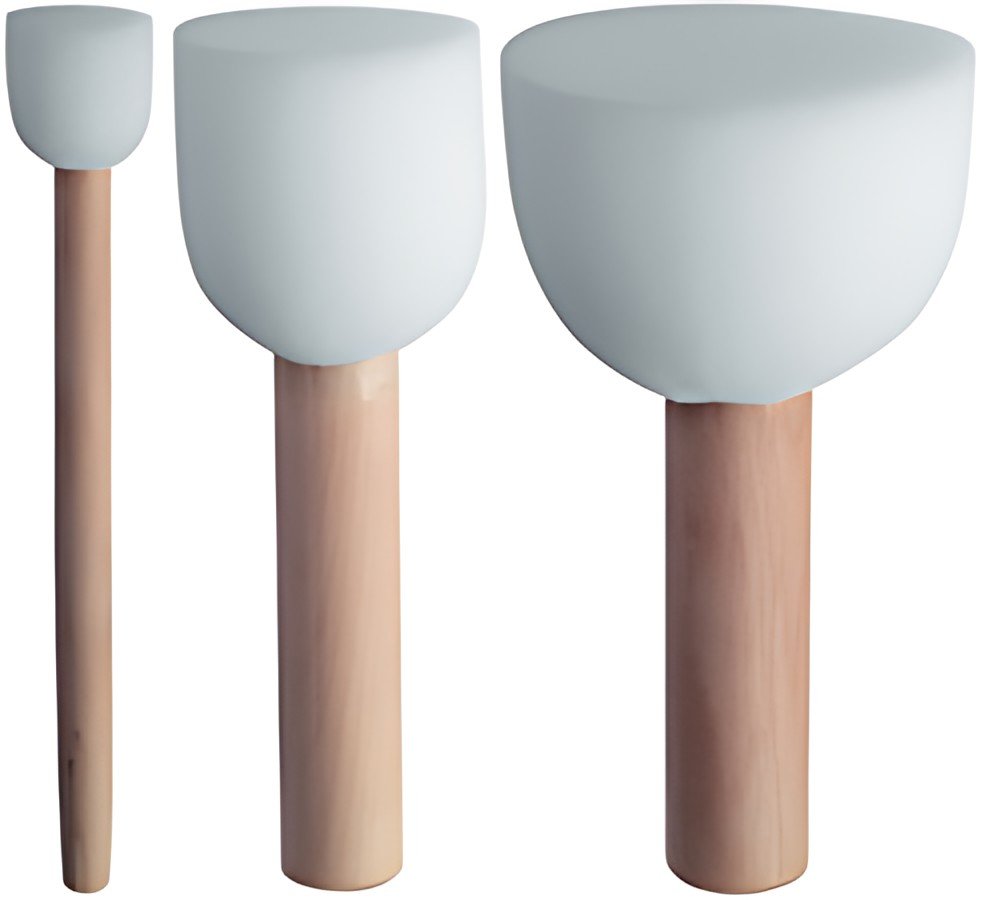 Marabu Pinceau pour pochoir, kit de 3