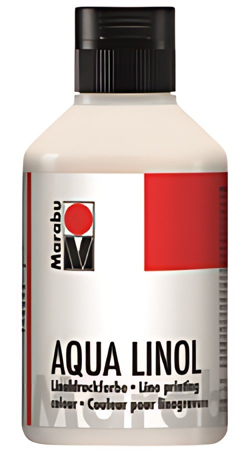 Marabu Couleur pour linogravure Aqua, 250 ml, blanc