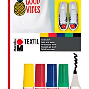 Marabu Marqueur pour textile "Textil Painter", blister de 5