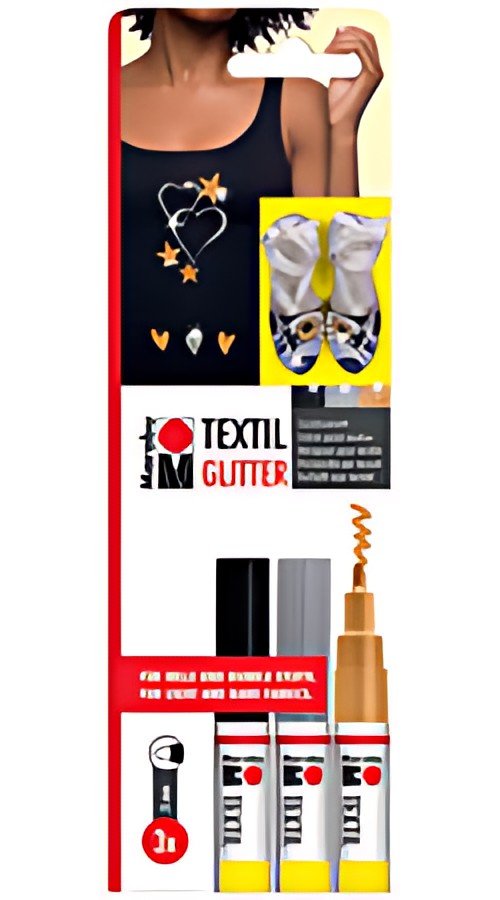 Marabu Marqueur pour textile "Textil Painter Glitter",