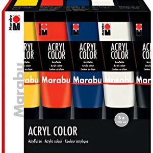 Marabu Peinture acrylique "AcrylColor", kit de démarrage
