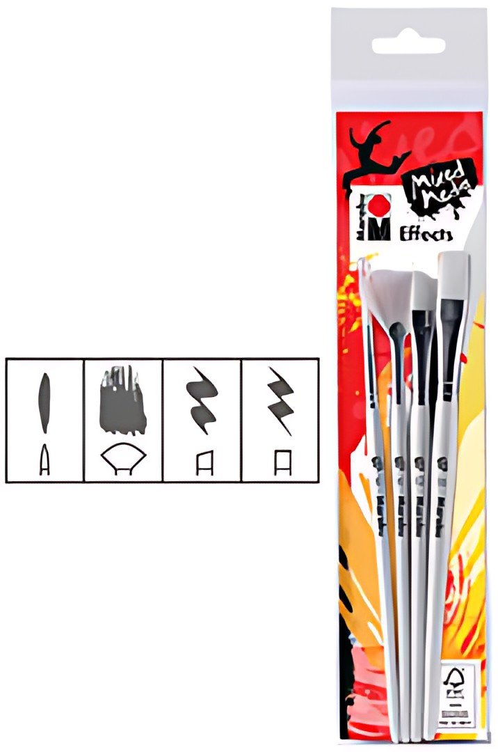 Marabu Kit de pinceaux "Effects", pinceau synthétique