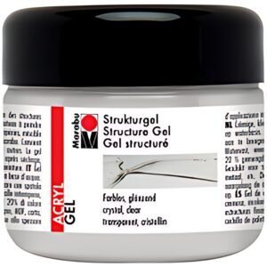 Marabu Gel structuré, 225 ml, brillant incolore,