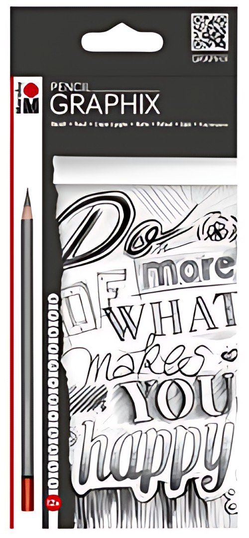 Marabu Crayon de papier "GRAPHIX", étui de 12 en carton,