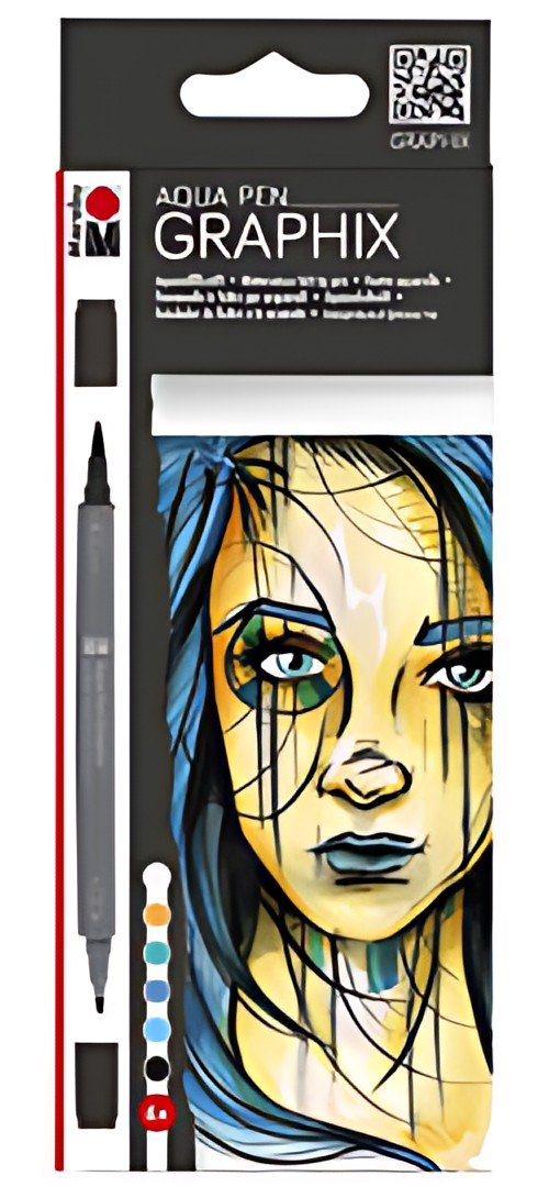 Marabu Feutres aquarellables "GRAPHIX" METROPOLITAN,