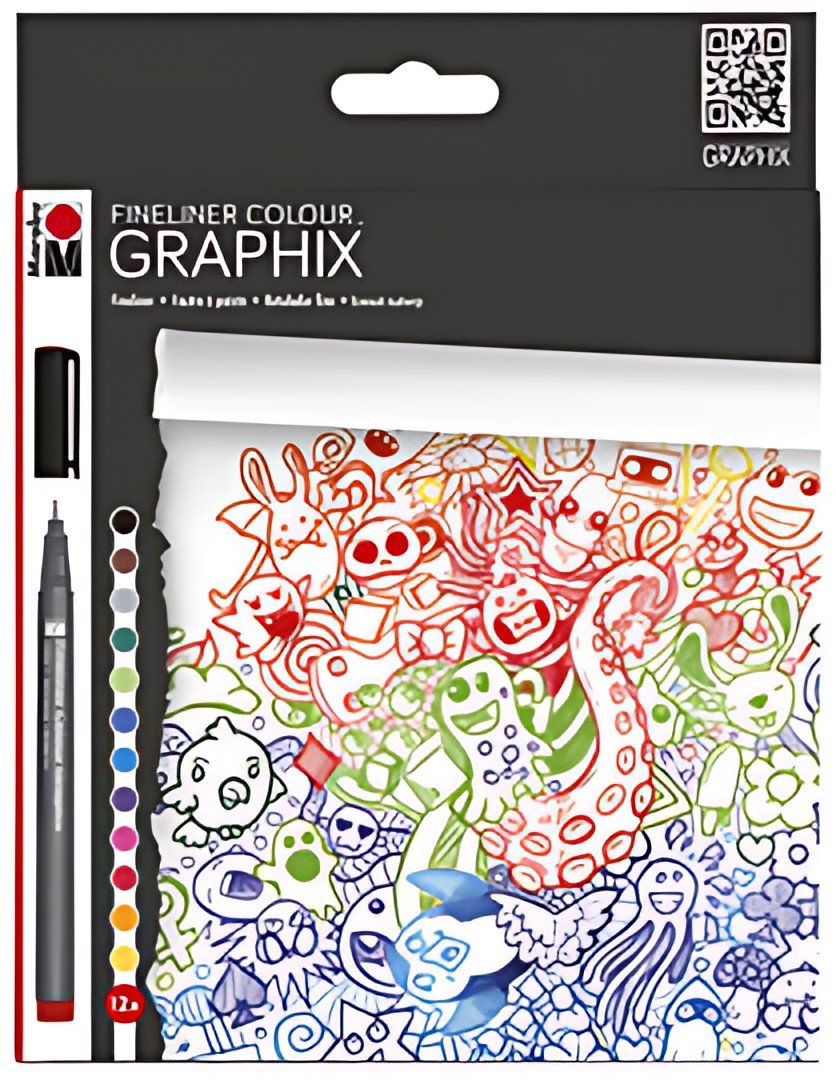 Marabu Feutre fin COLOUR GRAPHIX, "DOODLE SUPREME", par 12