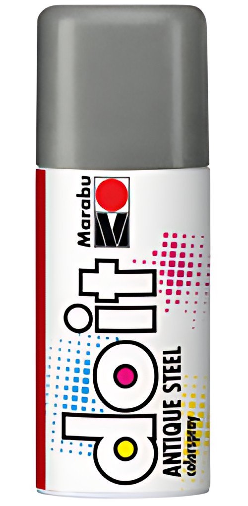 Marabu peinture aérosol do it ANTIQUE STEEL, graphite antiqu