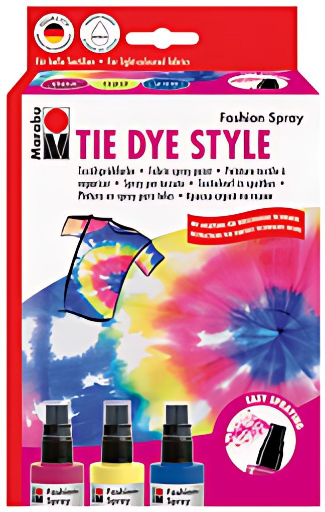 Marabu peinture textile à vaporiser "Fashion-Spray", Set TIE