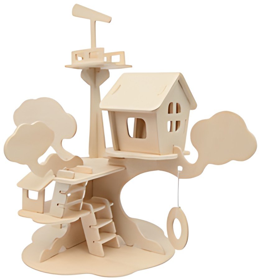 Marabu KiDS Puzzle 3D "Cabane dans l'arbre", 37 pièces