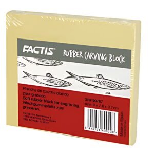 Marabu Plaque à graver "Factis Rubber Carving Block" 155 mm