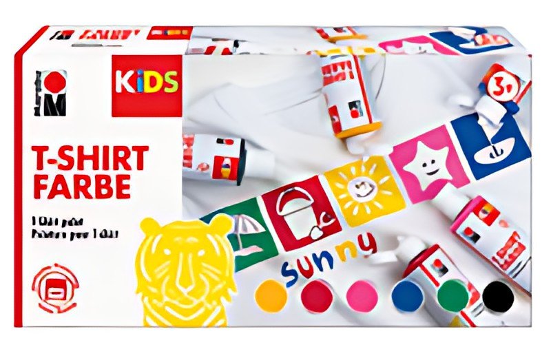 Marabu KiDS Peinture pour tissu "T-Shirt Farbe", set de 6