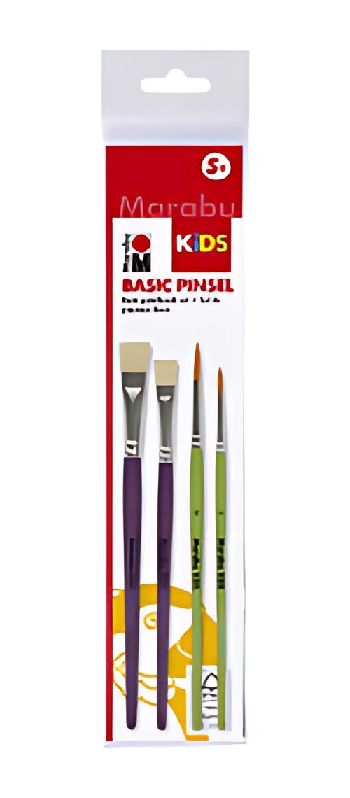 Marabu Set de pinceaux "Basic Pinsel", 4 pièces