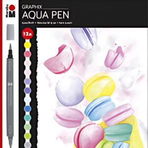 Marabu Feutre aquarellable Pen Graphix ICE ICE BABY, étui