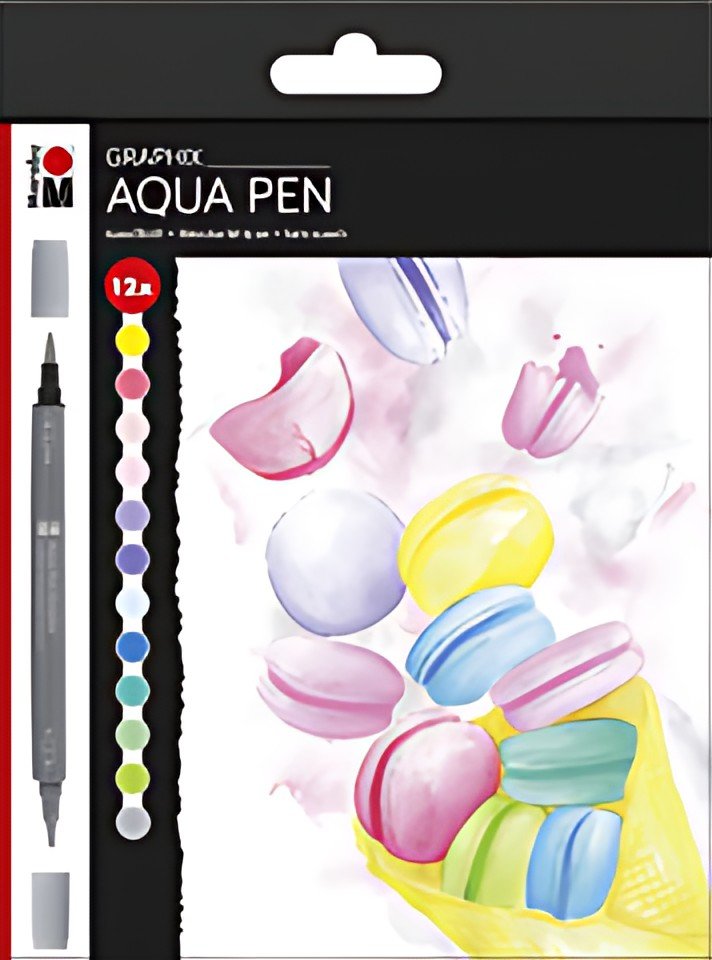 Marabu Feutre aquarellable Pen Graphix ICE ICE BABY, étui