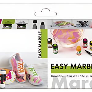 Marabu Peinture à marbrer "easy marble", set fluo NEON