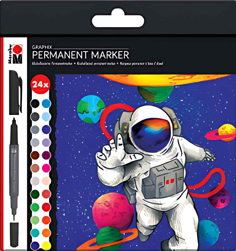 Marabu Marqueur permanent Graphix "HERO OF GALAXY", étui 24