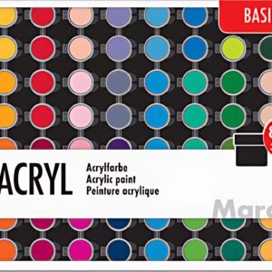 Marabu Set de peinture acrylique "BASIC", 80 x 3,5 ml