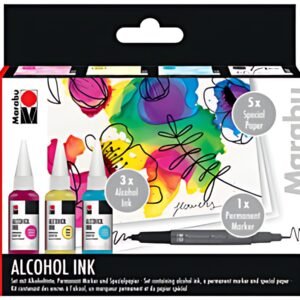 Marabu Set d'encre permanente Alcohol Ink FLOWERS