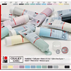 Marabu Peinture à la craie "Chalky-Chic", 12 x 100 ml
