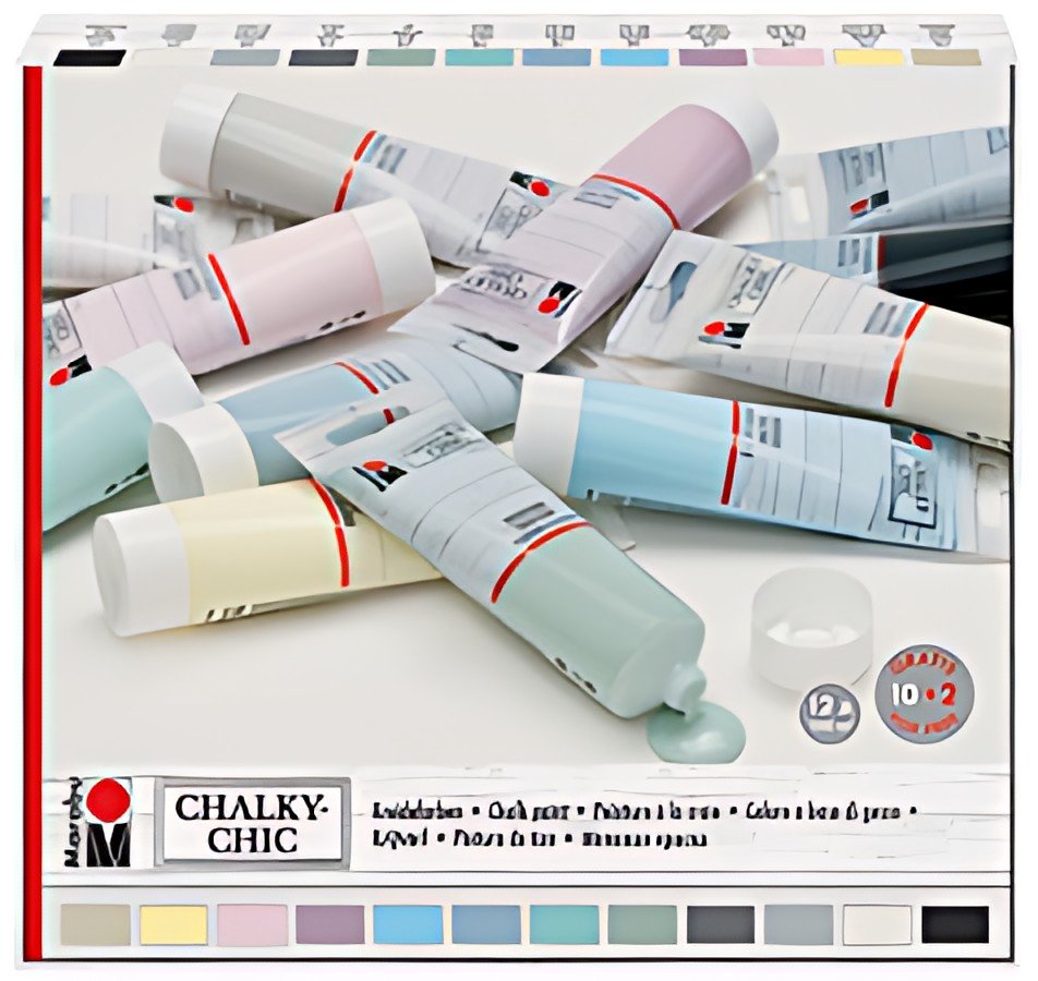 Marabu Peinture à la craie "Chalky-Chic", 12 x 100 ml