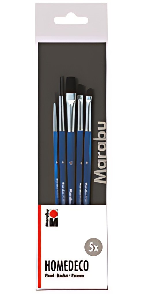 Marabu Set de pinceaux Homedeco, 5 pièces