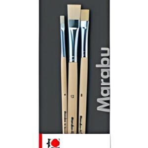 Marabu Set de pinceaux School + Textil, 3 pièces