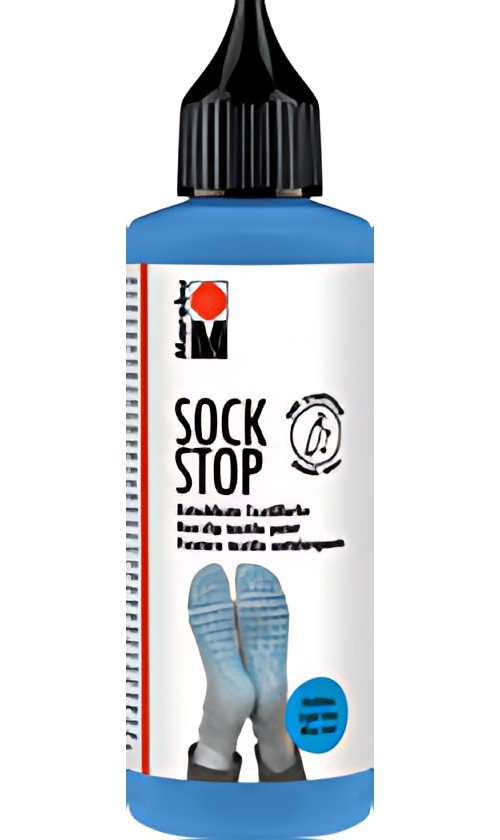 Marabu Peinture pour textile Sock Stop, 90 ml, bleu clair